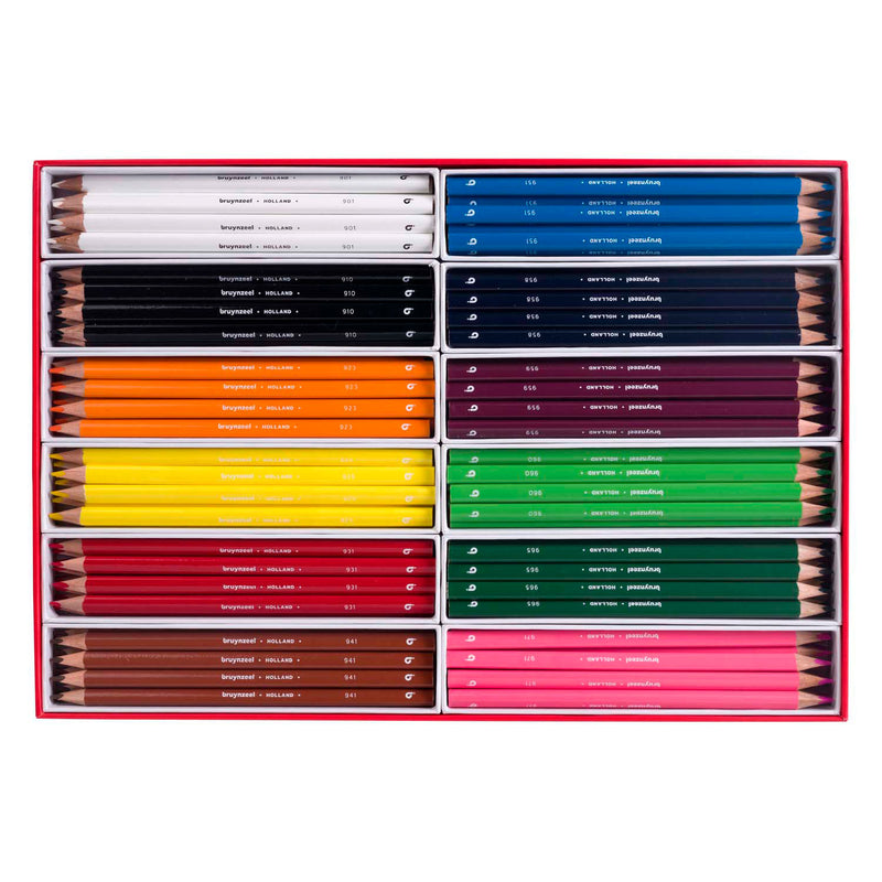 Set di matite a triplo a triplo Bruynzeel, 12x12 Colori