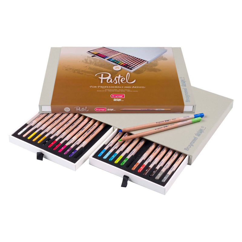 Bruynzeel Design Pastel Pencil Box, 24 colori