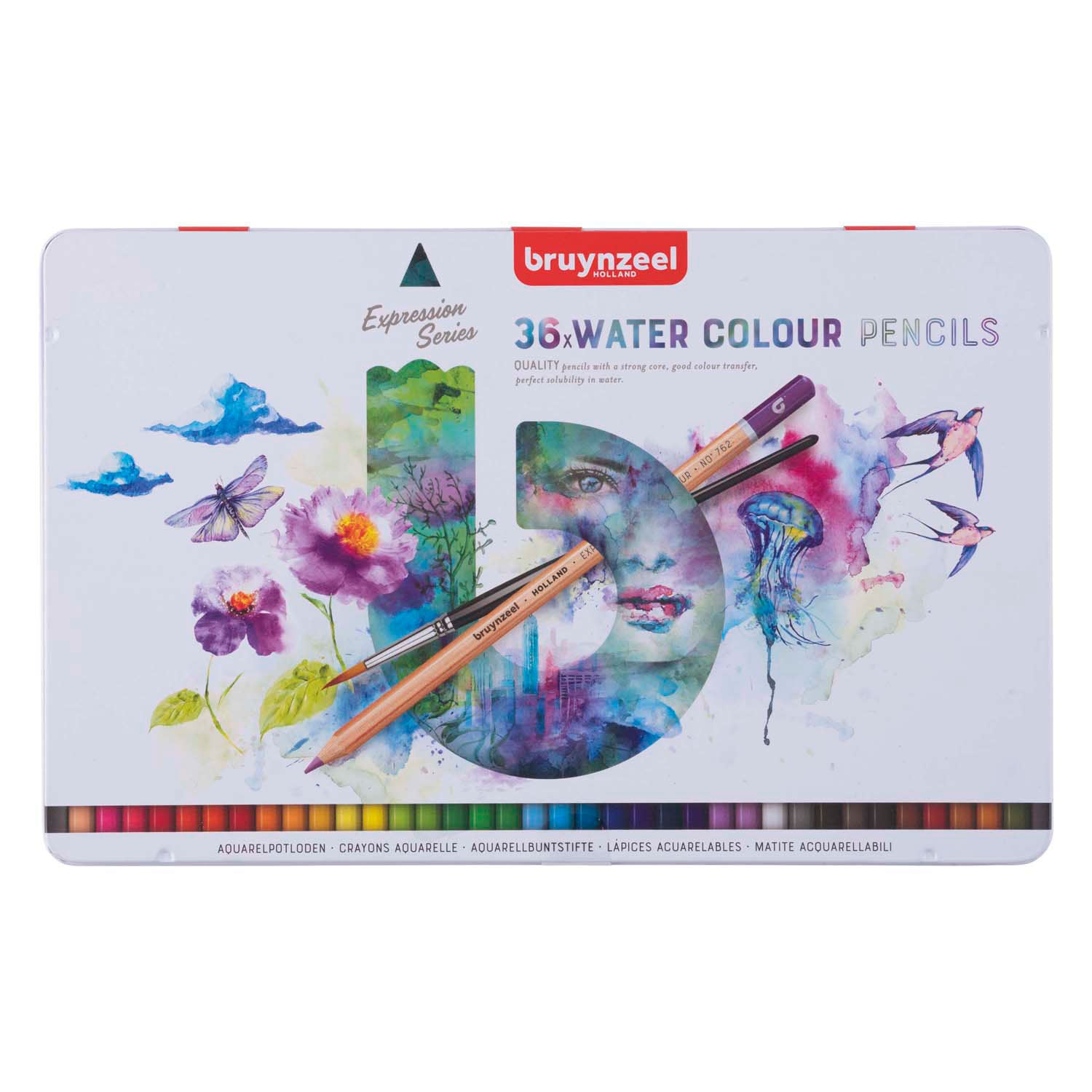 Bruynzeel Expression Aquarel Pencils Blik 36