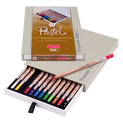 Bruynzeel Design Pastel Pencil Box, 12 colori
