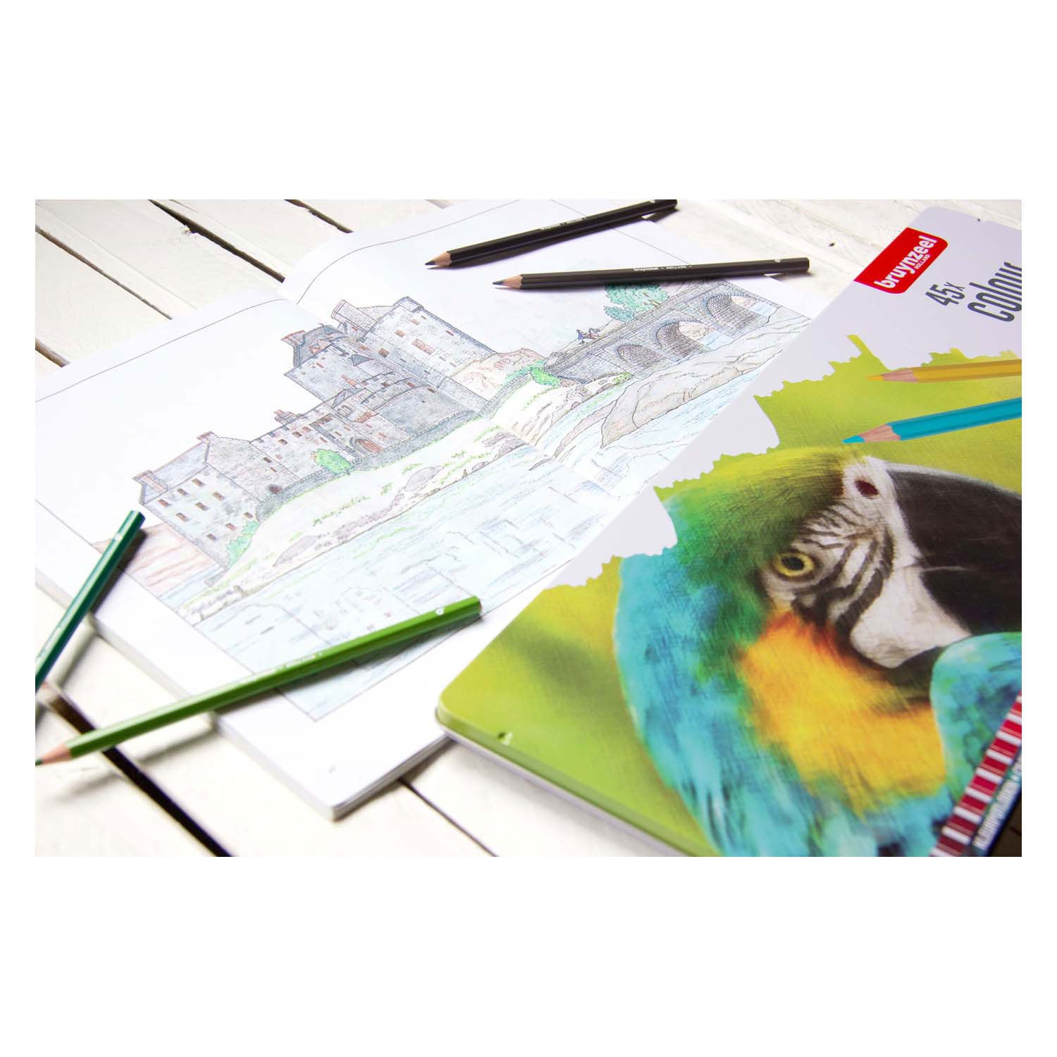 Bruynzeel Parrot 45 colored pencils