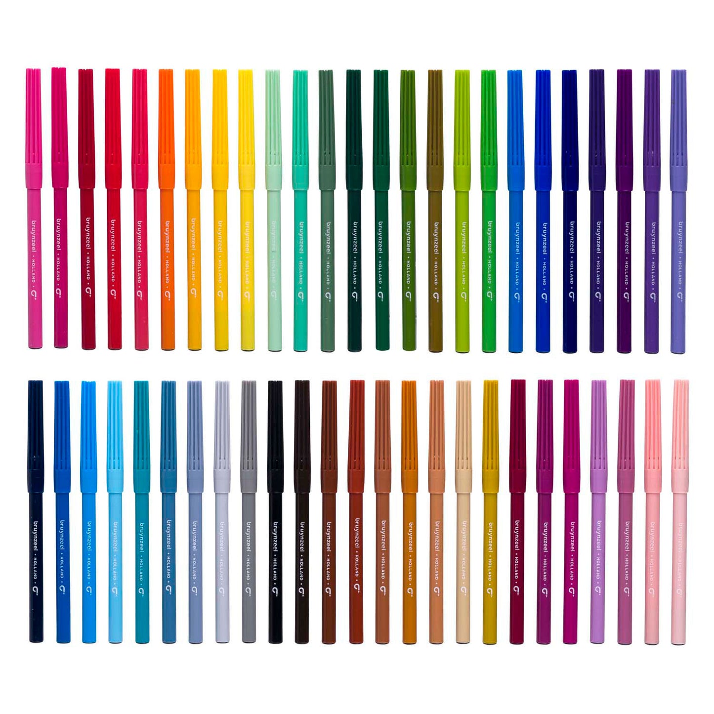 Bruynzeel viltstiften set, 50 kleuren