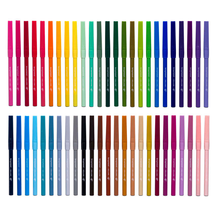 Penne in feltro Bruynzeel -tip set, 50 colori