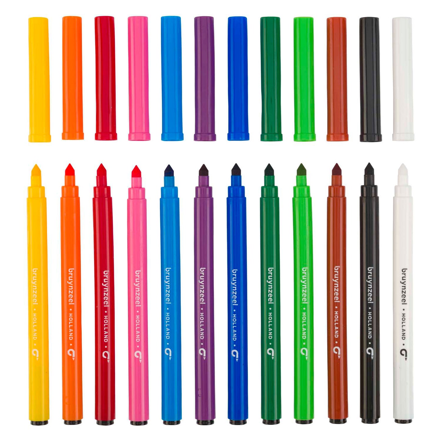 Bruynzeel Super Point FeltStiftTtet, 12 colori