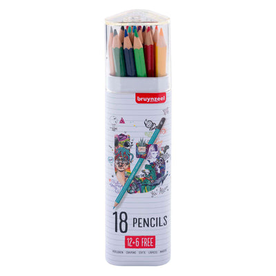 Lápices de color bruynzeel, 12 y 6 gratis