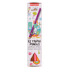 Bruynzeel Triple Colored Pencils Set 12