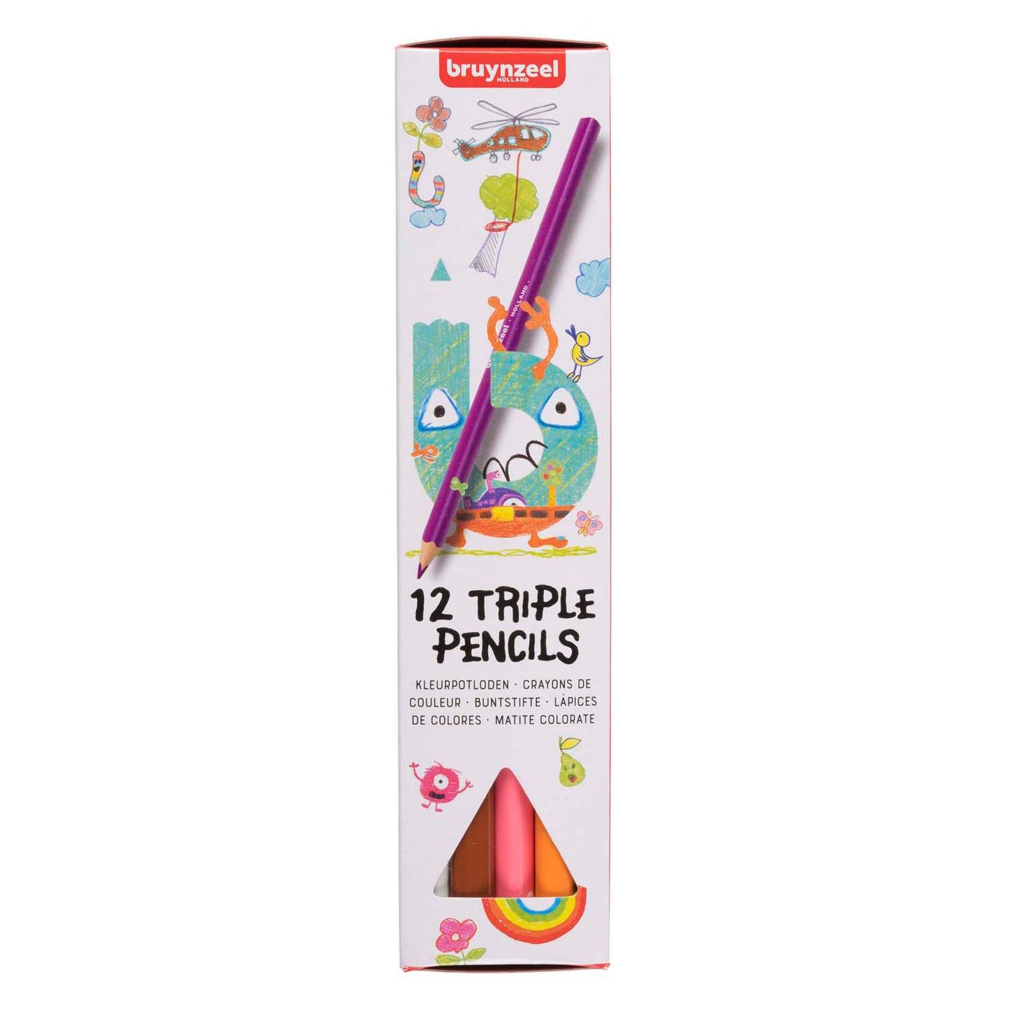 Bruynzeel Triple Colored Pencils Set 12