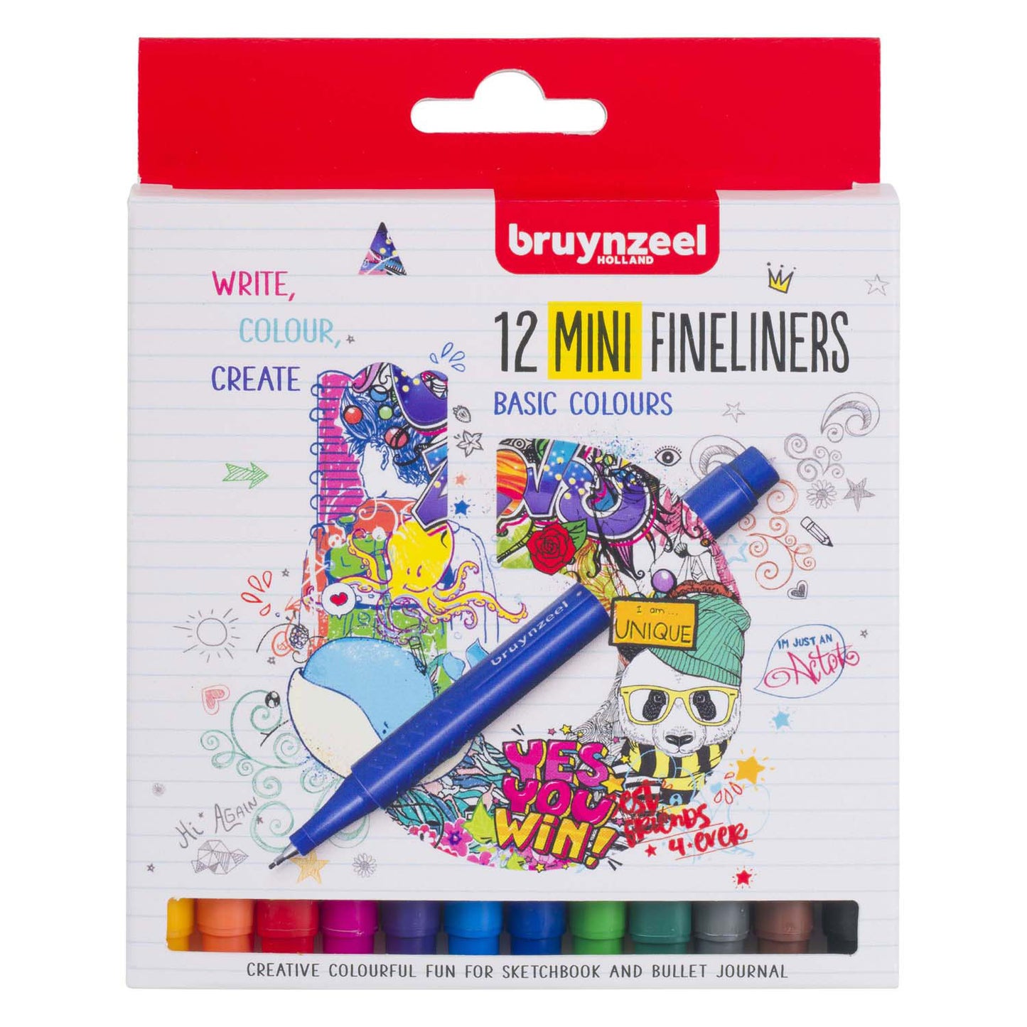 Bruynzeel Fineliner Mini Set 12 Colori