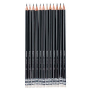 Bruynzeel teens hb grafietpotlood met gumtip set 12 - afbeelding 1