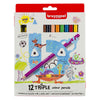 Bruynzeel Kids Triple Colors Set 12