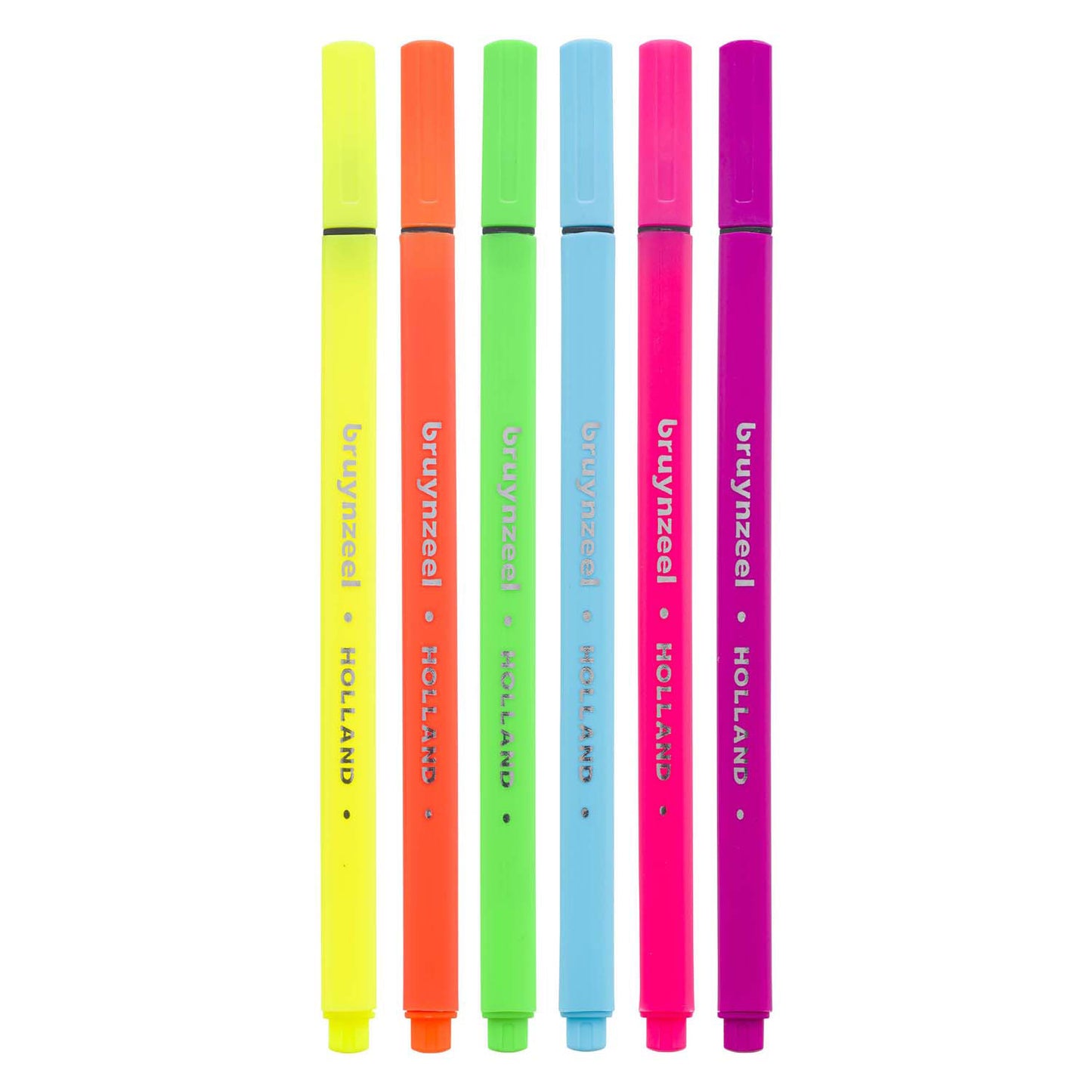 Bruynzeel fineliner set neon 6 colori