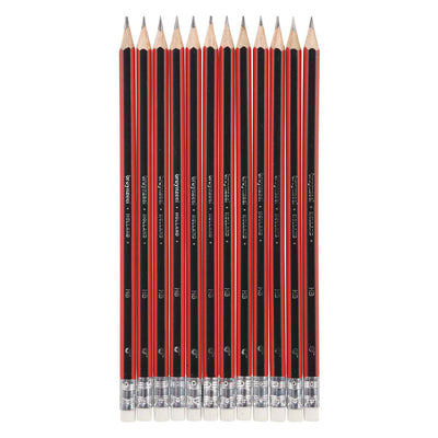Bruynzeel HB Black-Red e Gum Grafite Pencil