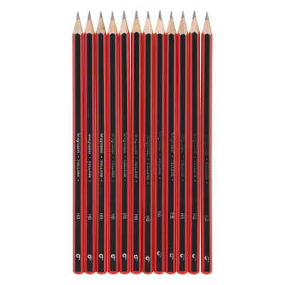 Bruynzeel HB Grafite Pencil Rojo negro
