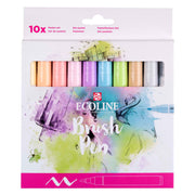 Bruynzeel ecoline brush pen set pastel, 10 kleuren - afbeelding 2