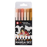Sakura unieke manga-coll. van 6 koi colouring penseel pens - afbeelding 2