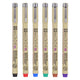 Sakura pigma micron 05 bolsillo con 6 colores básicos