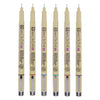 Sakura pigma micron 05 bolsillo con 6 colores básicos