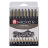 Sakura Pigma Micron Pouch 10 Fineliners Negro