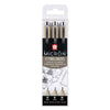 Sakura Pigma Micron Endui 3 Fineliners Black 02-04-08