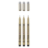 Sakura Pigma Micron Endui 3 Fineliners Black 08-10-12 largo - afbeelding 1
