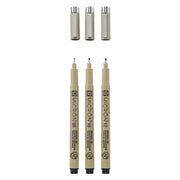 Sakura pigma micron etui 3 fineliners zwart 08-10-12 breed - afbeelding 1