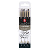 Sakura Pigma Micron 05 Fineliner Set, 3 bolígrafos, gris negro