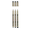 Sakura Pigma Micron 05 Fineliner Set, 3 bolígrafos, gris negro