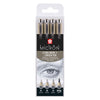 Sakura Pigma Micron Fineliner Set, 4 tamaños, gris refrescante