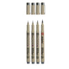 Sakura Pigma Micron Fineliner Set, 4 tamaños, gris refrescante