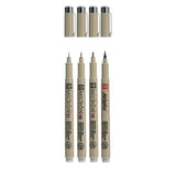 Sakura Pigma Micron Fineliner Set, 4 sizes, Light cooling gray - afbeelding 1