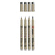 Set di fineiner Sakura Pigma Micron, 4 dimensioni, grigio raffreddamento chiaro