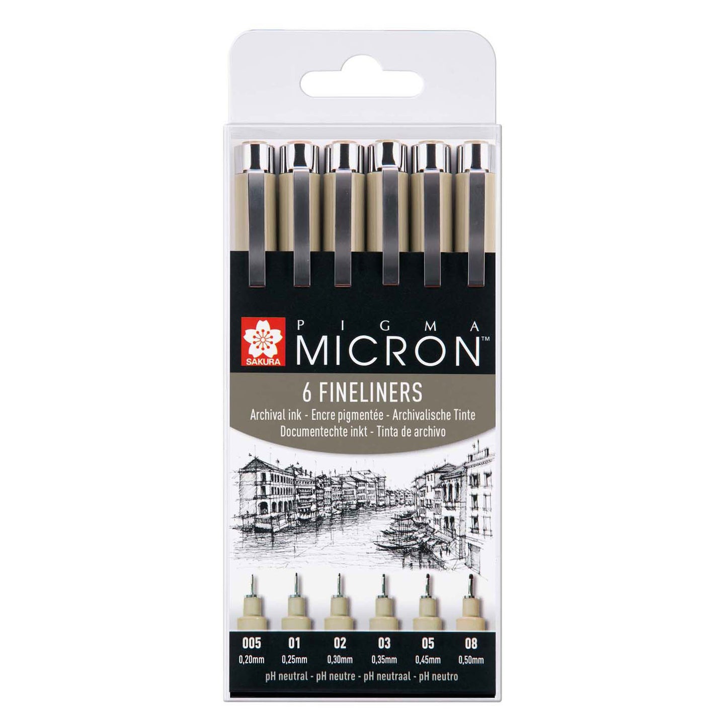 Sakura Sakura Pigma Micron 6 Fineliner Black