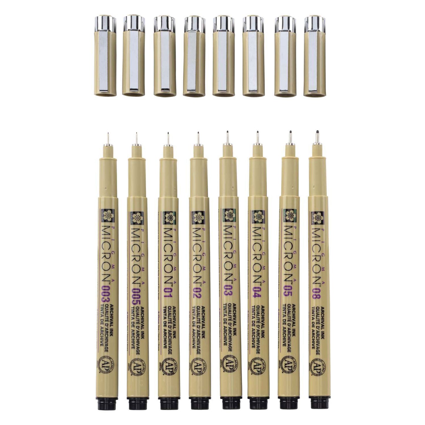 Sakura Pigma Micron Pouch 8 Fineliner Black