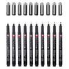Sakura pigma micron black edition set en gratis etui, 10st