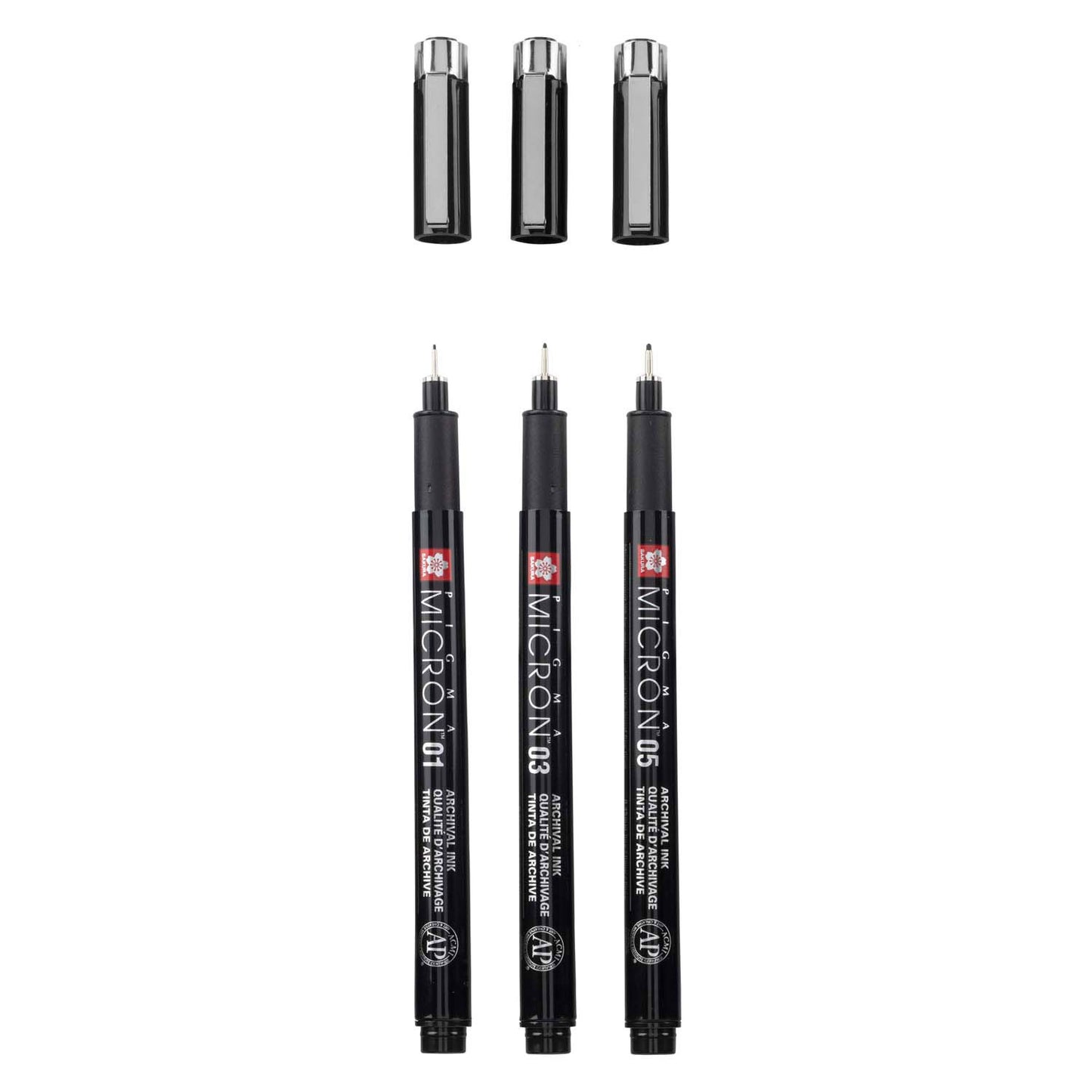 Setura Pigma Micron Black Edition y polo libre, 3st