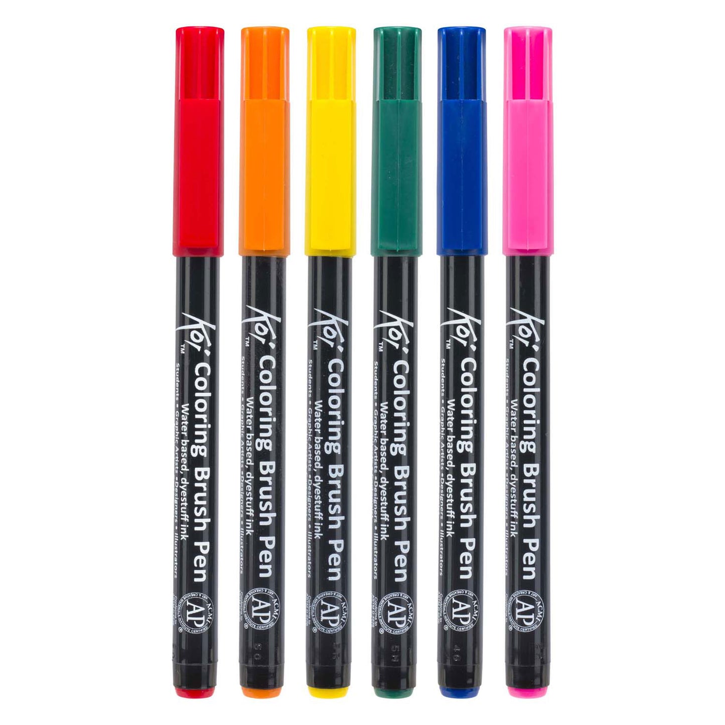 Sakura koi da colorare pennello set luminoso, 6 colori