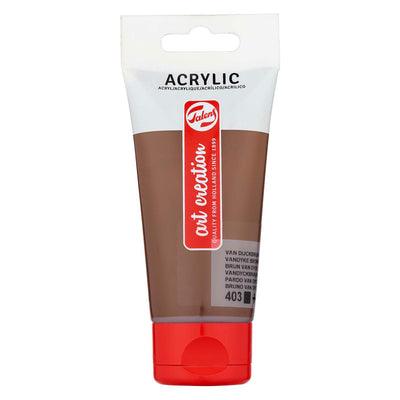 Creazione artistica di talenze tubo di vernice acrilico 75ml van dijckbruin 403