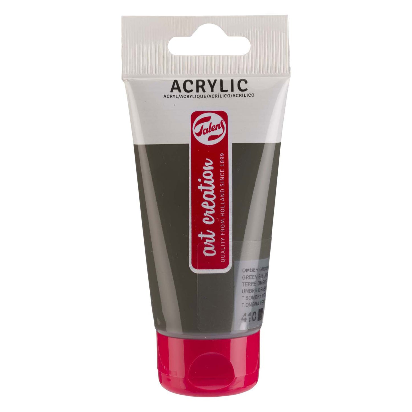 Pintura acrílica Talens art Creation tubo 75ml umber verdoso