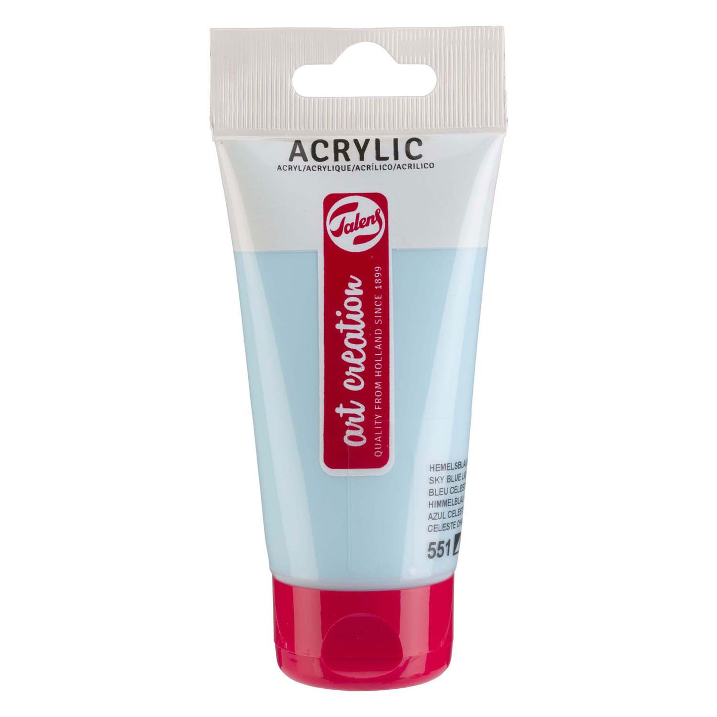 Creazione artistica Talens tubo di vernice acrilica 75 ml di luce blu cielo
