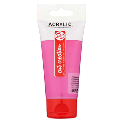 Creazione artistica Talens Acrilic Paint Tube 75 ml Viola rossa permanente
