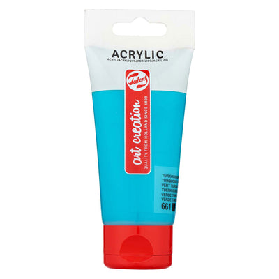 Creazione artistica di talenne tubo di vernice acrilico 75ml Turquoois Green 661