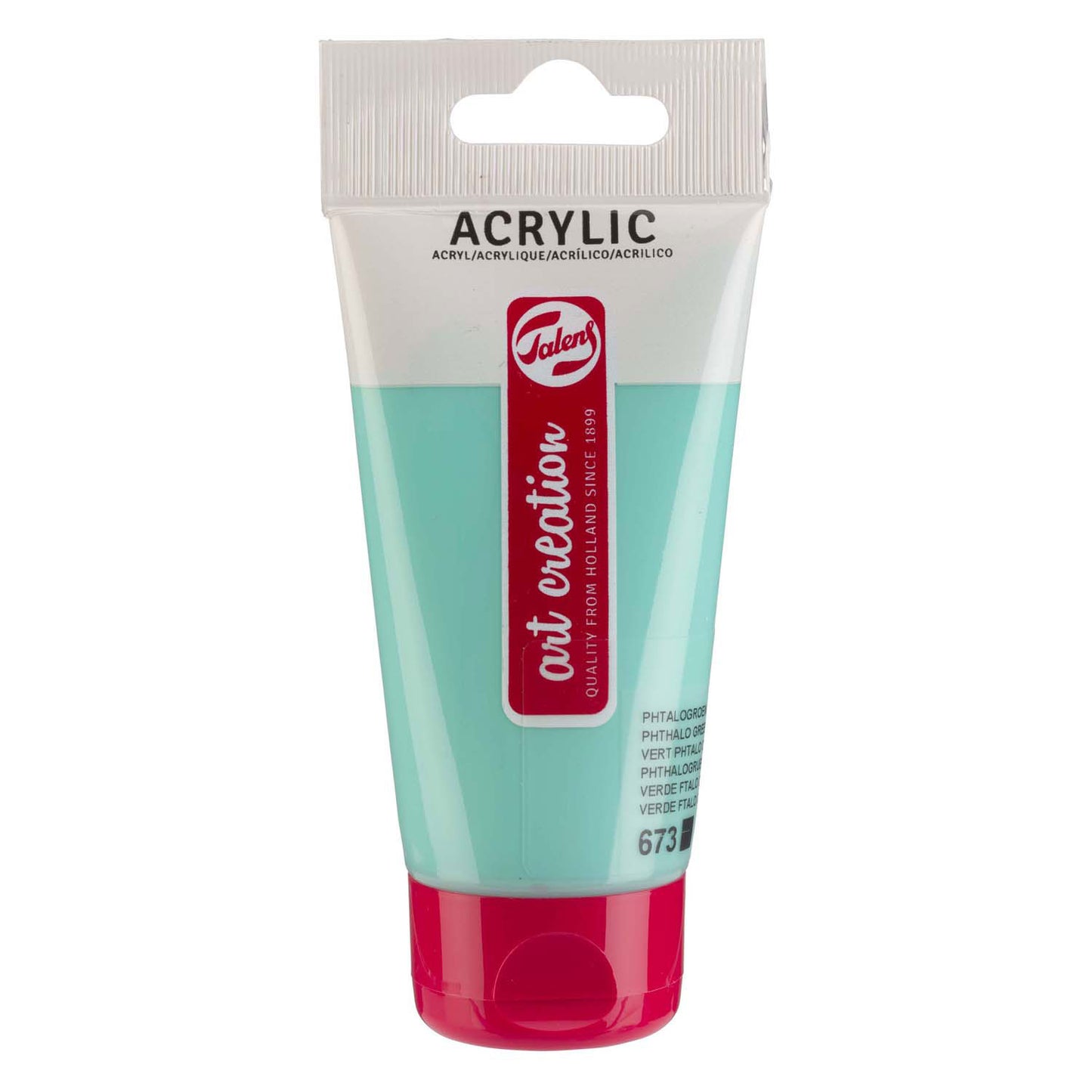 Creazione artistica di talenne tubo di vernice acrilico 75 ml Phtalogroen Light