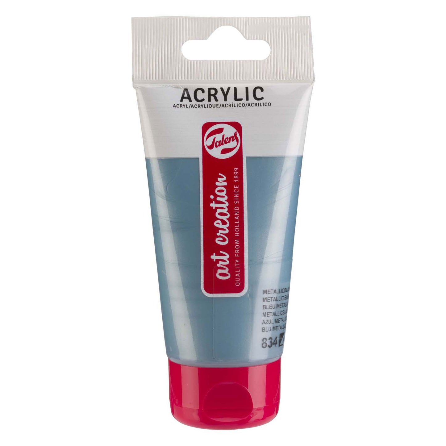 Creazione artistica di talenne tubo di vernice acrilico 75 ml blu metallico 834