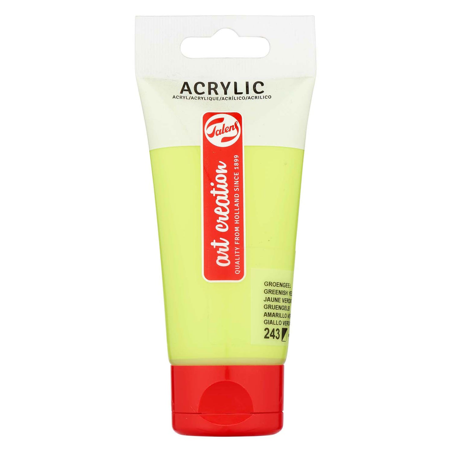 Talens Art Creation Tubo de pintura acrílica 75 ml de amarillo verde 243