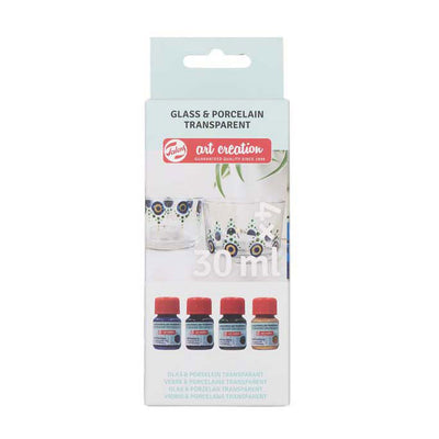 Talens Creation Art Glass Porcelain Persp. 4x30 ml blu
