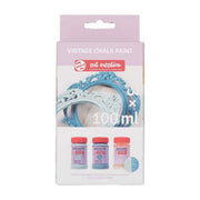 Talens art creation vintage set 2 blauwen en craquel - afbeelding 2