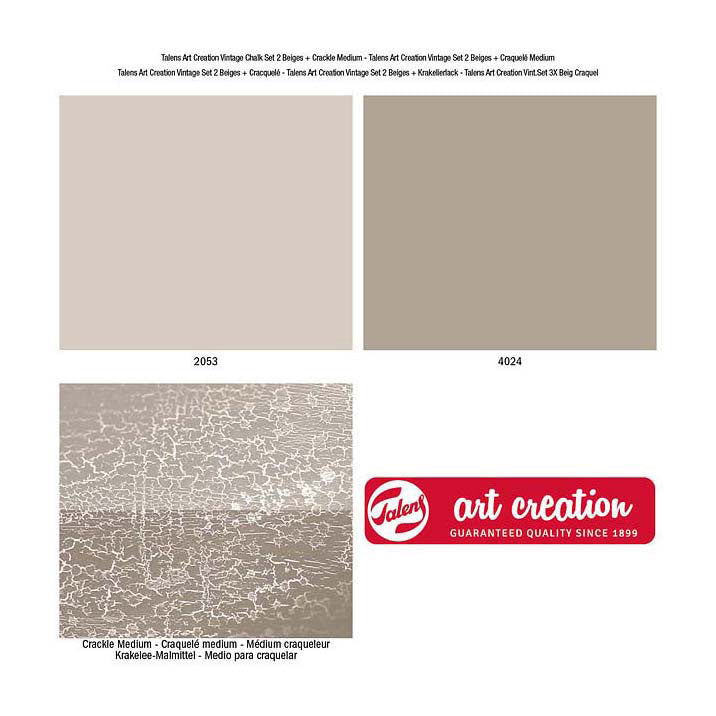 Talens Art Creation Vintage Set 2 beiges y Craquel