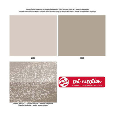 Talens art creation vintage set 2 beiges en craquel