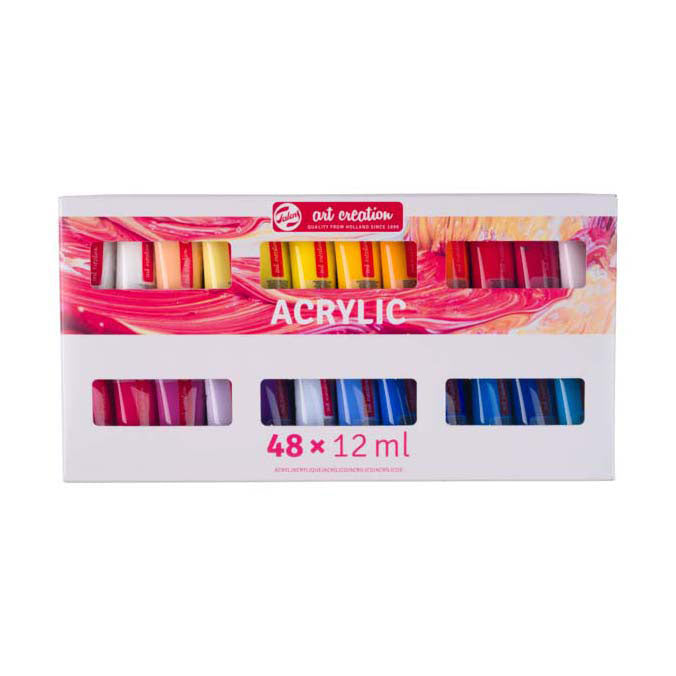 Set di colori acrilici per creazione artistica Talens, 48x12 ml