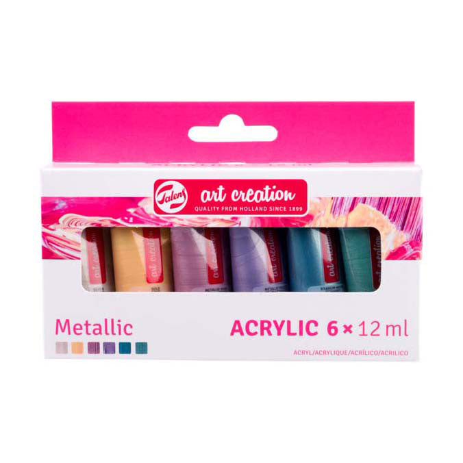 Talens Art Creation Pintura acrílica Metálico, 6x12ml